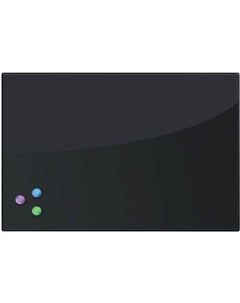 Доска магнитно-маркерная Glass 236745 черный 40x60см Brauberg