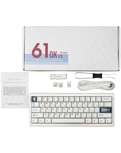 Клавиатура QK61 V2 White Cidoo