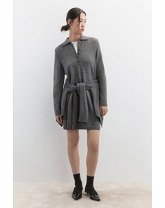 Платье миди вязаное с воротником-поло Befree