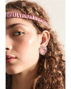 Серьги в виде сердечка с принтом Befree