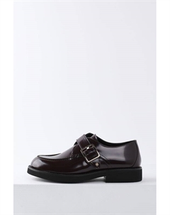 Туфли лоферы кожаные с пряжкой Boss