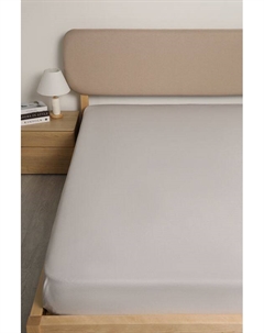 Простыня из сатина Dots Silver 21maison