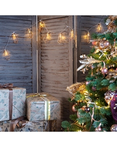 Гирлянда NEON-NIGHT Кристаллы светодиодная нить, ламп: 10шт., 1.5м, белый (304-019) Neon-night