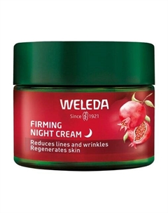 Укрепляющий ночной крем-лифтинг с маслом граната и пептидами корня маки Pomegranate & Maca Peptides Firming Night Cream Weleda