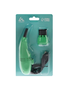 Пылесос для компьютера и периферии luazon mr-01, от usb, с насадками, зеленый Luazon home