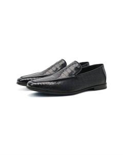 Лоферы из кожи крокодила Zilli