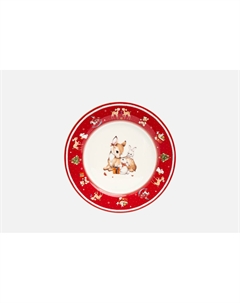 ТАРЕЛКА ЗАКУСОЧНАЯ С НОВЫМ ГОДОМ!, КРАСНАЯ, 19 СМ 19 см Lefard