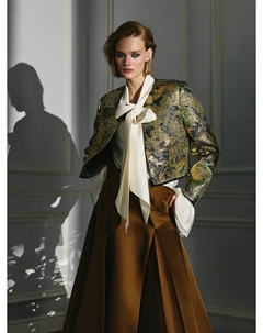 Укороченный жаккардовый жакет Love republic