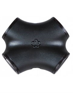 Концентратор USB 2.0 CH 100 Black black, 4 порта Cbr