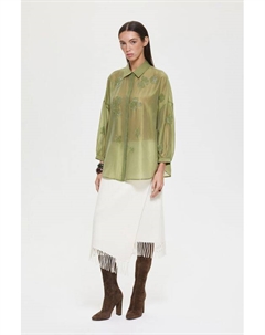 Юбка из смесовой шерсти асимметричного кроя с запахом Dreams by alena akhmadullina