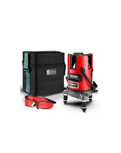 Уровень лазерный (нивелир) комбинированный, до 30 м, 0.2 мм/м, самовыравнивание, 3xАА, сумка, DKLL02RB (065-0275) Деко