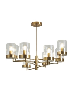 Люстра подвесная Clip E14 320 Вт 25 кв.м (FR5426PL-08BS) Freya