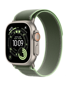 Смарт-часы Watch Ultra 3 49mm Natural Titanium Case with Green/Neon Trail Loop (S/M) Apple