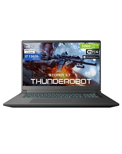 Игровой ноутбук ThundeRobot Storm 17, 17.3'', 32Гб/2Тб, i7-13620H, RTX 5060, черный, англ. клавиатура Thunderobot
