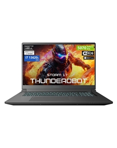 Игровой ноутбук ThundeRobot Storm 17, 17.3'', 64Гб/2Тб, i7-13620H, RTX 5070, черный, англ. клавиатура Thunderobot