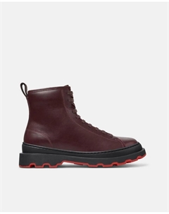 Женские кожаные ботильоны Brutus+, бордовый Camper