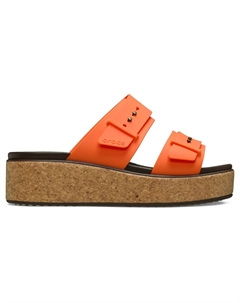 Женские сандалии Brooklyn Cork Buckle W, оранжевый Crocs