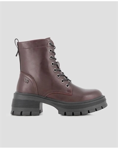 Женские ботинки с подошвой трак, платформой и молнией, коричневый Blogger