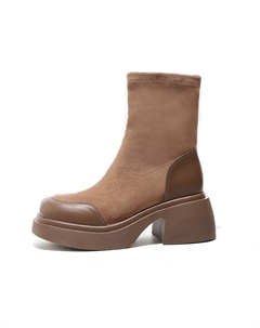 Коричневые женские ботильоны, цвет Brown Daphne