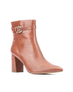 Женские ботинки Edena-Lizard с острым носком и тиснением, тан/бежевый New york & company