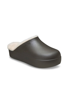 Сабо Dylan Lined Platform Clog - Women's, темно-коричневый Crocs