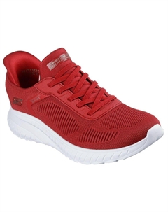 Женские кроссовки BOBS SQUAD CHAOS CURRENT MUSE Slip-On красного цвета Skechers