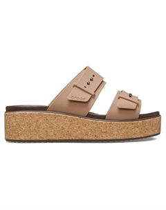 Женские сандалии Brooklyn Cork Buckle W, кофейный Crocs