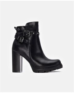 Женские ботильоны черного цвета с застежкой-молнией Refresh