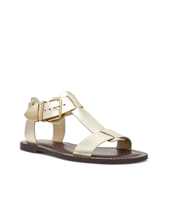 Сандалии Brazinn Sandal, Gold Metallic Leather Steve madden