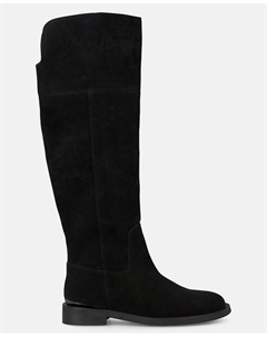 Женские плоские ботинки с закругленным носком без застежки, черный Alma en pena.