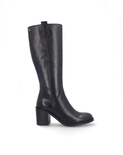 Женские кожаные ботинки с молнией и массивным каблуком, черный Kangaroos