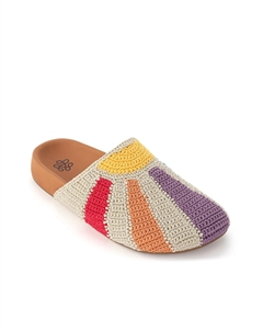 Сабо Bolinas Crochet Clog, Multicolor Stripe Print The sak