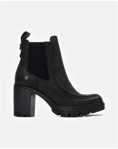 Женские ботильоны на высоком каблуке с резиновой подошвой, черный Refresh