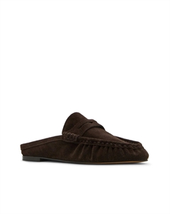 Балетки Rafe Mule, Chocolate Brown Suede Steve madden