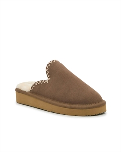 Тапочки Stitch Scuff Slipper - Women's, Cocoa Brown Minnetonka