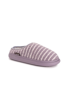Тапочки Janna Cozy Crew Clog, Purple Stripe Print Muk luks