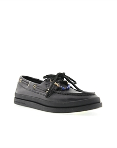 Туфли-лодочки Authentic Original 2-Eye Mudguard Boat Shoe, черный Sperry