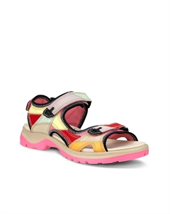 Сандалии Offroad Patchwork Sport Sandal, розовый/желтый/мультиколор Ecco