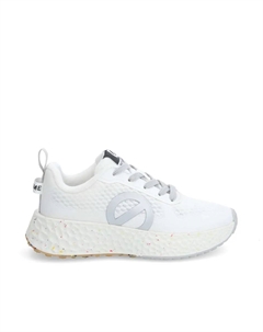 Женские спортивные кроссовки, сделанные из переработанной ткани, серебряный No name