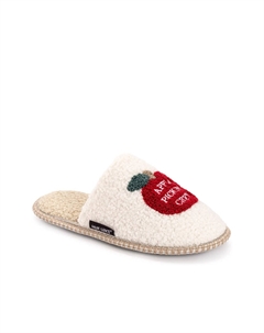 Тапочки Novelty Punch Needle Slipper - Women's, White Apple Muk luks