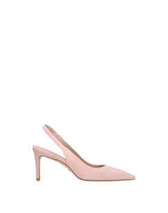 Розовые кожаные туфли на среднем каблуке, розовый Stuart weitzman