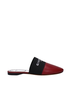 Красные кожаные тапочки-сандалии, красный Givenchy