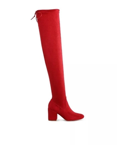 Ботинки до колена Liama Minimal с деталями на шнурках, красный London rag