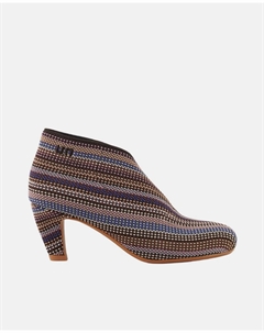 Женские ботинки с тканевым верхом и средним каблуком, мультиколор United nude