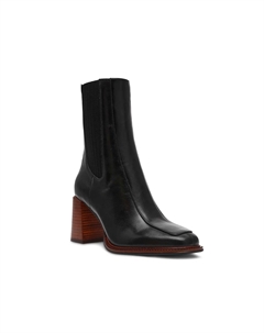 Ботинки Downtown Bootie, Black Leather Steve madden