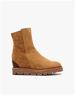 Женские ботинки на платформе и с внутренней танкеткой, коричневый Weekend by pedro miralles