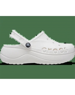 Сабо на платформе Baya женские, цвет White Crocs