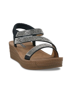 Сандалии Ruby Wedge Sandal, черный Gc shoes