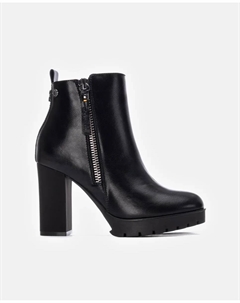 Женские ботильоны черного цвета с застежкой-молнией Refresh
