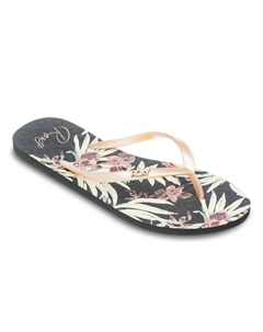 Женские шлепанцы Viva Stamp II, черный Roxy